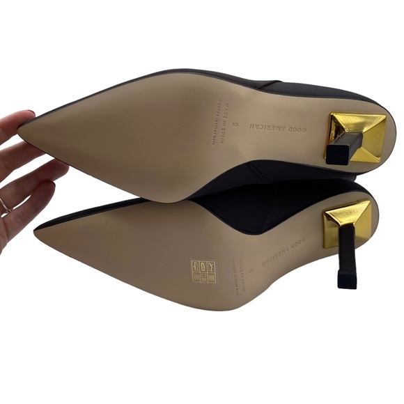 Good American Boot High Kickstand Chocolate Brown Neoprene Leather Sole Size 9 - Picture 6 of 9